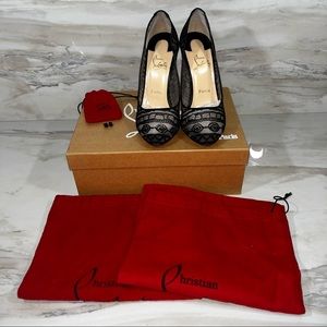 Authentic Christian Louboutin - Dorissima Lace 100 - Size 38